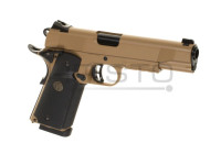 Airsoft pištolj KJ Works M1911 MEU Full Metal Tan Co2 DESERT