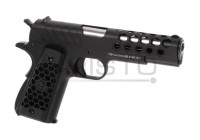 Airsoft pištolj WE M1911 Hex Cut Full Metal GBB (gas-blowback) BK