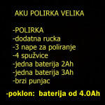 aku polirka-velika sa 3 baterije