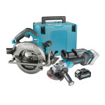 MAKITA aku set - ručna kružna pila HS003GM201 + kutna brusilica GA023G