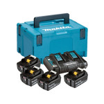 MAKITA aku set LXT 4xAku 18V 5,0Ah 1xDC18RD Makpac 197626-8