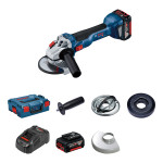 BOSCH aku kutna brusilica GWS 18V-10 2xAku 18V 5,0Ah L-Boxx