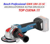 Bosch GWX 18V-15SC, aku kutna brusilica, TOP CIJENA