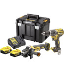 DEWALT DCK2080P2T SET DCD796, DCG405, 2x 5.0Ah, KOVČEK TSTAK VI