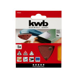 KWB quick-stick set trokutastih brusnih papira drvo/metal 96 mm, g240,