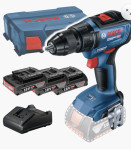 BOSCH aku bušilica-izvijač GSR 18V-50 3xAku 18V