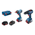 BOSCH aku set - aku bušilica GSR 18V-50 + udarni stezač GDX 180-LI