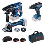 BOSCH aku set - bušaći čekić GBH 180-LI + bušilica GSR 18V-50 + kutna