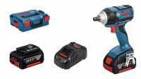 BOSCH aku udarni stezač GDS 18 V-EC 250 2xAku 18V 5,0Ah + L-BOXX