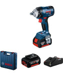 BOSCH aku udarni stezač GDS 18V-400 2xAku 18V 5,0Ah + kovčeg