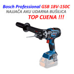 Bosch GSB 18V-150C, aku.udarna bušilica, TOP CIJENA, JAMSTVO