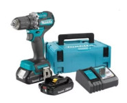 MAKITA aku bušilica DDF487RAJ 2xAku 18V 2,0Ah + Makpac