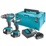 Makita aku set alata DLX2131JX1 – udarni odvijač + bušilica odvijač