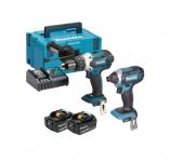 Makita aku set alata DLX2145TJ 2x18V 5,0Ah – udarni odvijač + bušilica