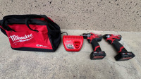 Milwaukee M12 Fuel brushless udarna bušilica i udarni udvijač set