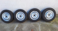 Čelične felge 15 5x112 sa zimskim gumama 195/70/15C VW T4. VW Kombi T4