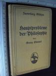 Hauptprobleme der philosophie - Georg Gimmel 1910