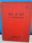 KO JE KO U JUGOSLAVIJI  1928.