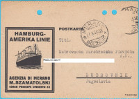 DUBROVAČKA PAROBRODSKA PLOVIDBA DUBROVNIK 1935 Hamburg-Amerika Linie