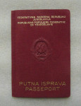 FNRJ Putovnica - Putna Isprava Passeport 1959