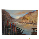 Fred Nőmeier Vencija Ulje na Platnu - Venice Riverscape