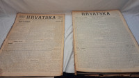 Komplet od 115 novina HRVATSKA iz 1912-1913. godine,sve za 150 eura