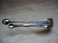 SILVER 800 SUGAR TONGS - SECESIJSKA HVATALJKA ZA ŠEĆER - SREBRO  800