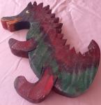 stara igračka iz 50.godina - drveni dinosaurus