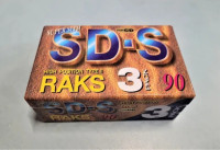 RAKS SD-S C-90 CHROME - 3pack NOVO!!!