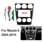 2 Din 9 Inch Car Fascia Frame For Mazda 6