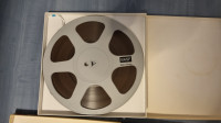 2 Vintage Agfa i BASF REEL TO REEL TAPES- 10.5" plastic reels- 1/4"