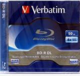 50GB Blu-Ray medij Verbatim BD-R DL