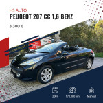 Peugeot 207 CC 1,6 16V