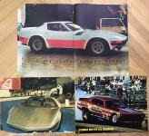 3 postera iz autočasopisa: Michelotti 365GTB/4 +Corvette-wankel +Dodge