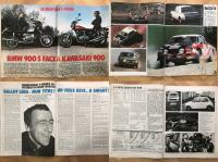 L`Automobile 1974. Test: Mini 1001 +BMW 900S vs Kawasaki 900/ Rally 73