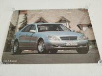 ORIGINAL DVOSTRANI PLAKAT POSTER MERCEDES BENZ S-KLASA W126 60x84cm