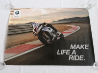 ORIGINALNI DVOSTRANI PLAKAT POSTER BMW S1000RR 84cm x 60cm MOTOCIKL