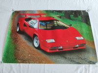 ORIGINALNI PLAKAT POSTER LAMBORDŽINI LAMBORGHINI COUNTACH 91cmx61cm