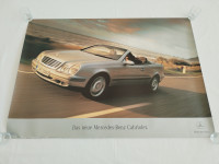 ORIGINALNI PLAKAT POSTER MERCEDES BENZ KABRIOLET iz 1980ih god 84x60cm