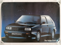 NOVI ORIGINALNI PLAKAT POSTER VW RALLY GOLF 3    59cm x 42cm AUTOMOBIL