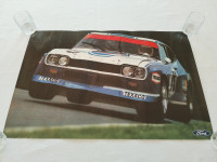 POSTER PLAKAT TRKAĆI FORD CAPRI - TEXACO 48cm x 32cm AUTOMOBIL