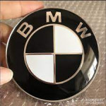 BMW znak za haubu 78mm CRNO BIJELI NOVO