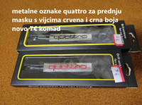 metalne oznake quattro za prednju masku novo