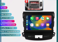 PEUGEOT 4007 CITROEN C-CROSSER OUTLANDER MEDIA ANDROID  GPS 9"