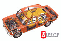 Lada 1200L  staklo zadnje