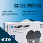 Blaupunkt 3-sistemski zvučnici | ICx 663