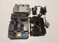 2006 CITROEN C4 1.6 Set Kompjuter motora Ecu BSI 9663798480 9664257580