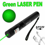 303 ZELENI LASER POINTER 5mW PUNJENJE putem USB kabla