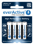 BATERIJE 4 x alkalne  everActive Pro LR6 / AA (blister)