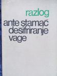 DEŠIFRIRANJE VAGE - A. Stamać